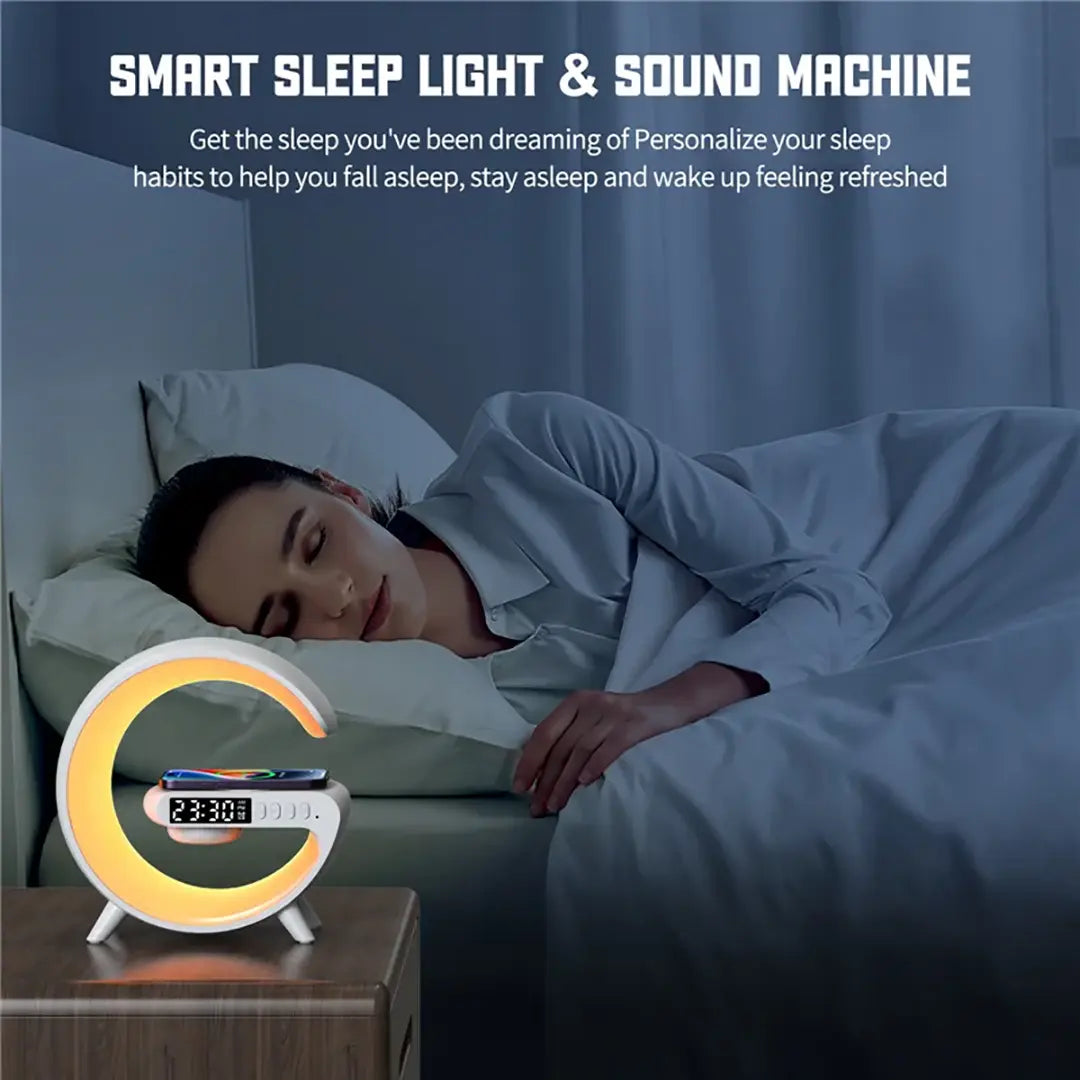 REMedy Clock - Sleep Aid Alarm Clock with Wireless Phone Charger